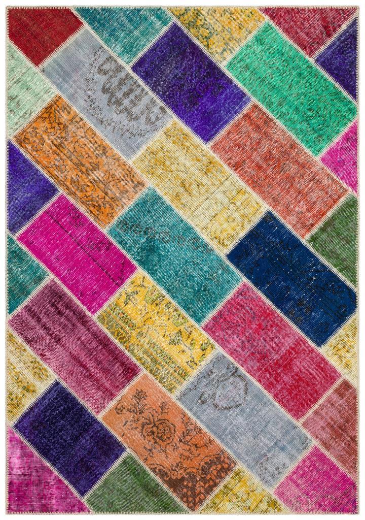 Apex Patchwork Unique Multi Naturel 36178 162 x 231 cm