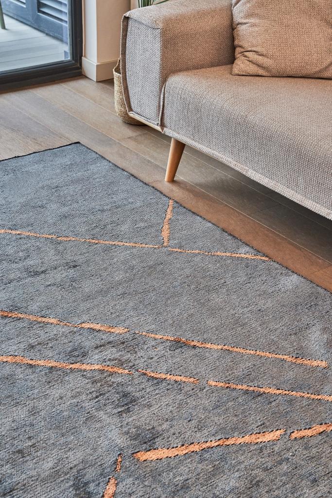 Hare Premium 1311 Anrasit-Kiremit - Makine Halısı