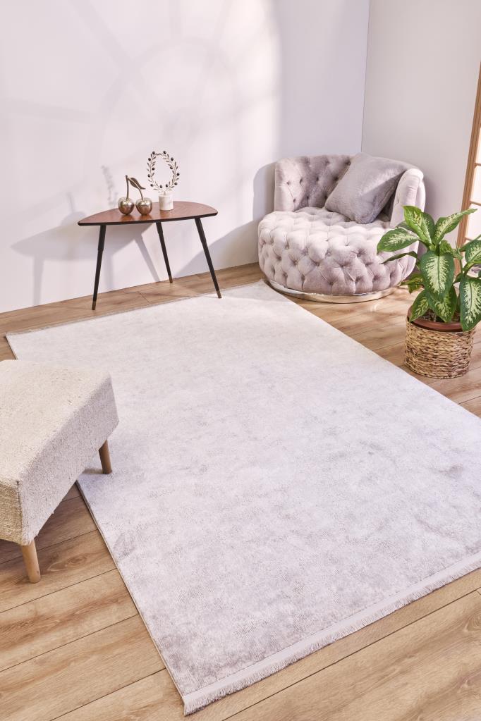 Solid 8352 Gri - Makine Halısı