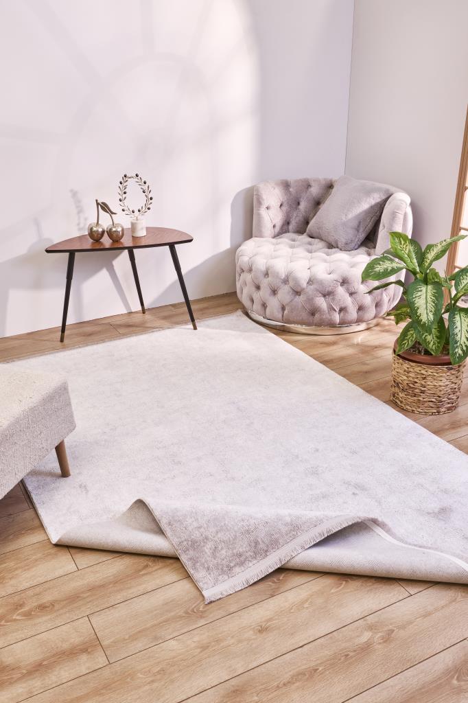 Solid 8352 Gri - Makine Halısı